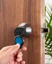 iLOQ ANSI KIK For Deadbolt Cylinder opening with key fob.webp
